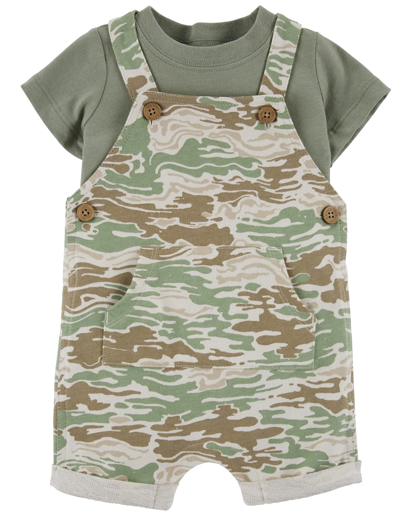 Carter's Set 2 piese Tricou si salopeta Camuflaj foto