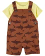 Carter's Set 2 piese Tricou si salopeta Rechin