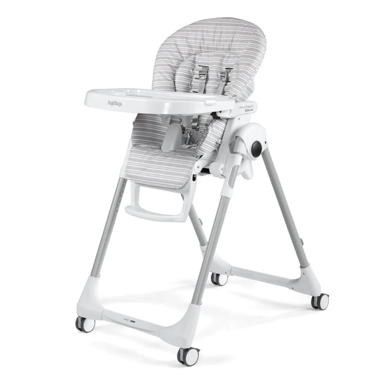 Scaun de masa Peg Perego Prima Pappa Follow Me Linear Grey