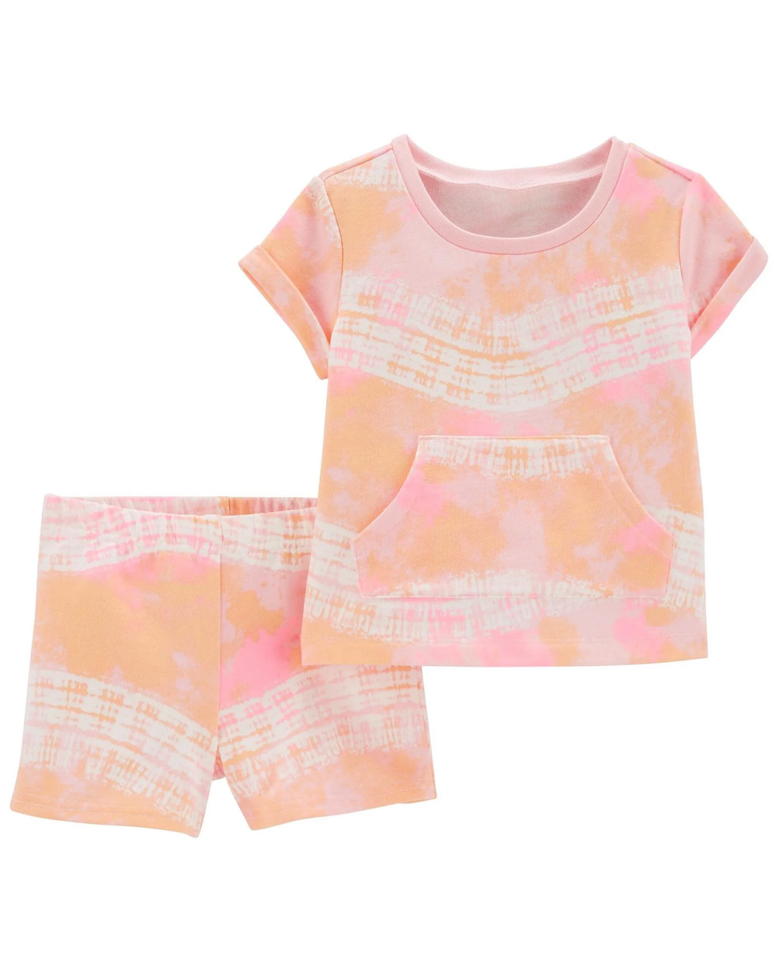 image for Carter's Set 2 piese Tricou si pantaloni tie-dye foto