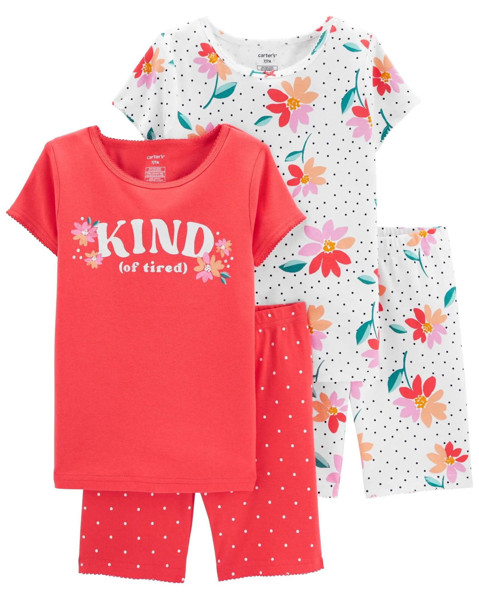 Carter's Set 2 pijamale Flori