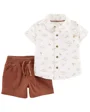 Carter's Set 2 piese Camasa si pantaloni scurti Barcute foto