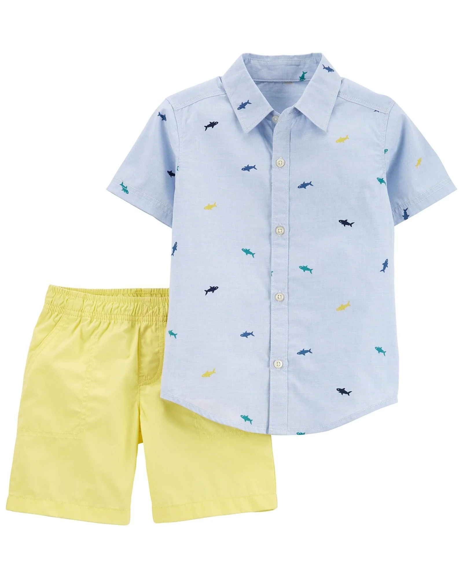 Carter's Set 2 piese Camasa si pantaloni scurti Rechin foto