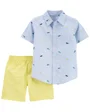 Carter's Set 2 piese Camasa si pantaloni scurti Rechin foto