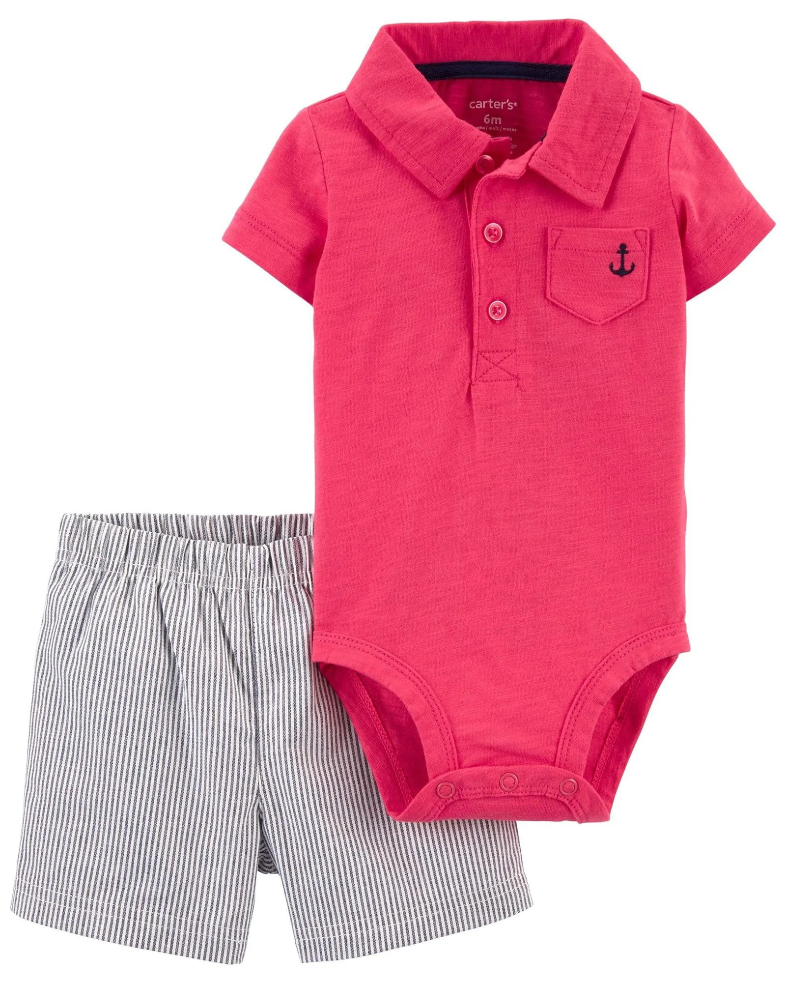 Carter's Set 2 piese Body si pantaloni scurti Ancora foto
