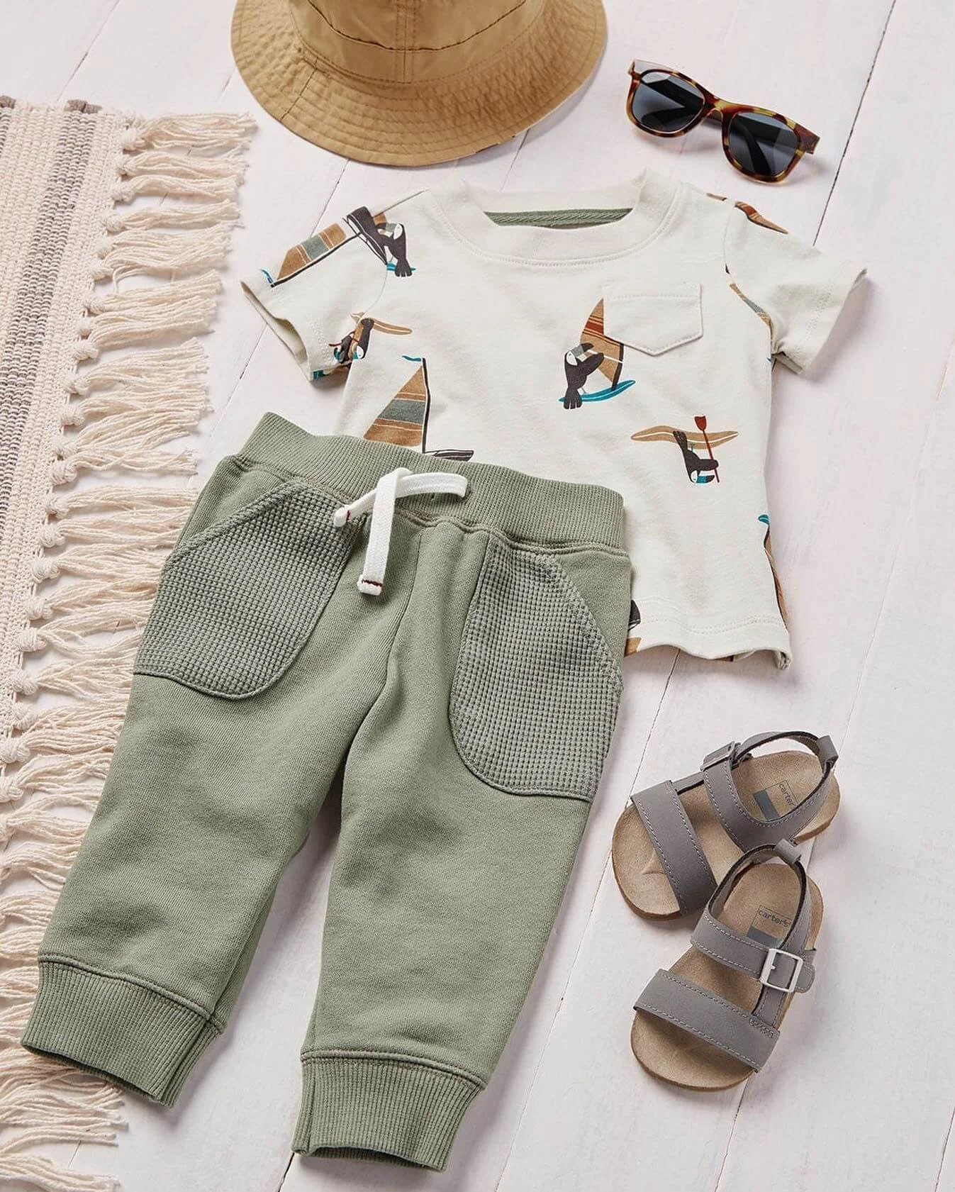 Carter's Set 2 piese Tricou si pantaloni Surf foto