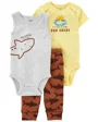 Carter's Set 3 piese Pantaloni si 2 body Rechin foto