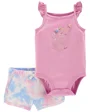 Carter's Set 2 piese Body si pantaloni scurti Elefant foto