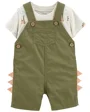 Carter's Set 2 piese Tricou si salopeta Dinozaur foto