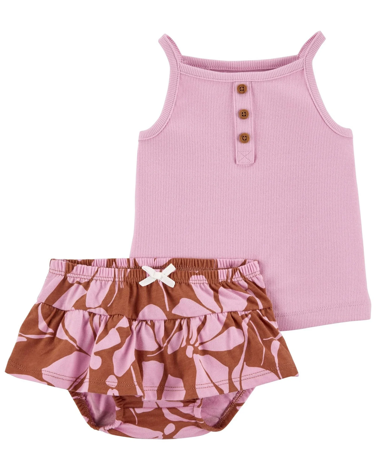 Carter's Set 2 piese Top si fusta cu flori foto