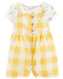 Carter's Set 2 piese Tricou si salopeta in carouri foto