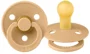 Suzeta rotunda BIBS Desert Sand din latex (6-18 luni) foto