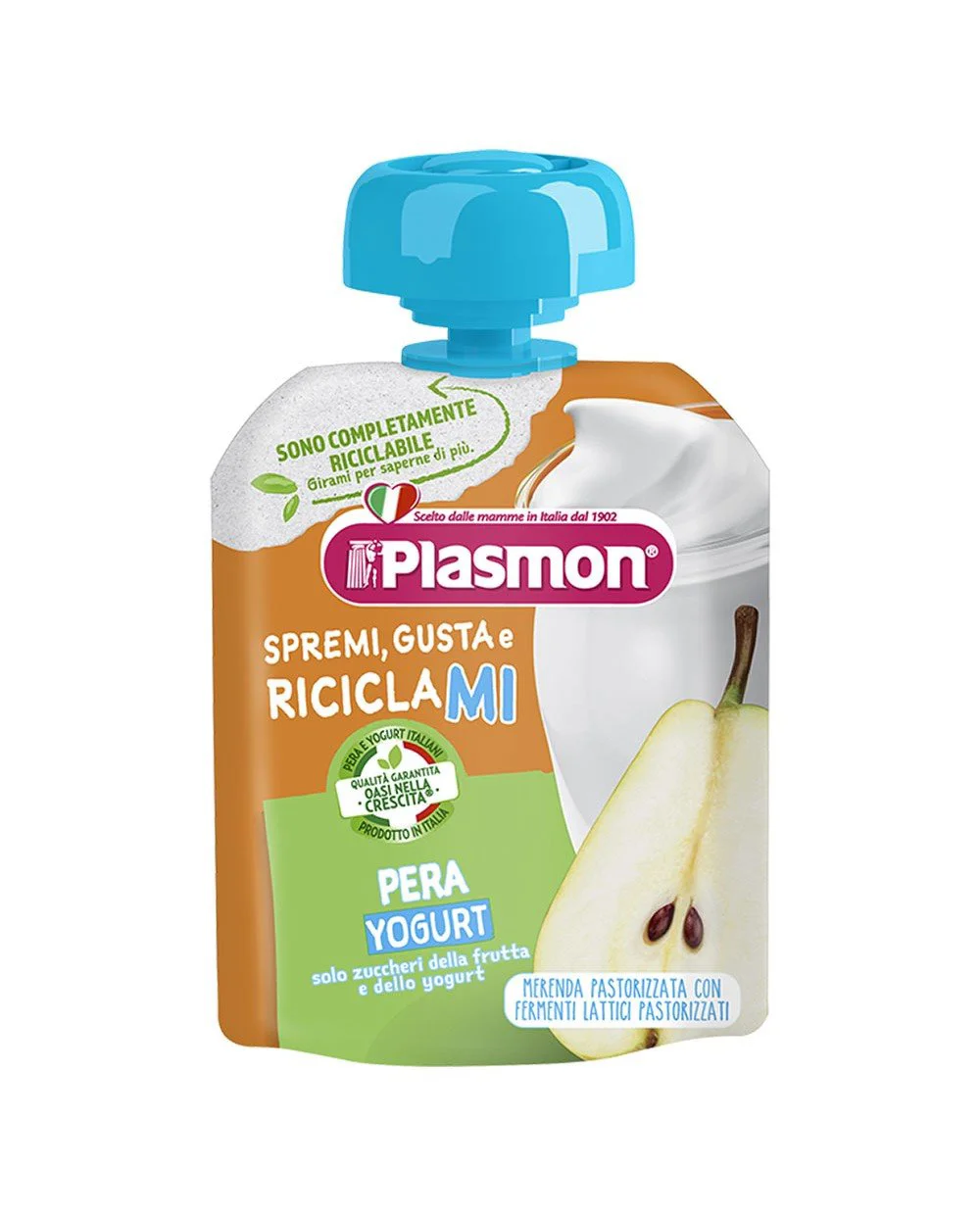 Piure Plasmon din pere cu iaurt (6+ luni), 85 g