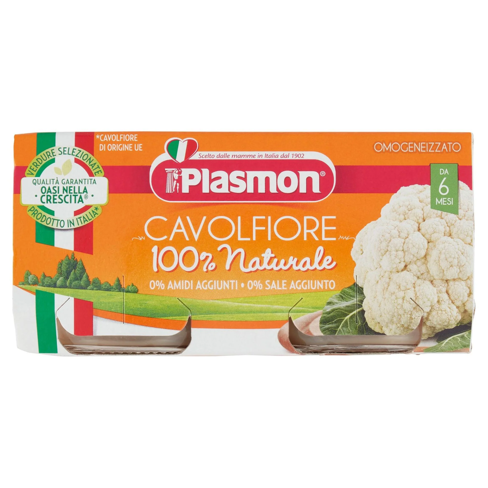 Piure Plasmon din conopida (6+ luni), 2x80 g foto