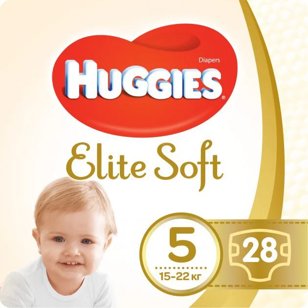 Scutece Huggies Elite Soft Jumbo 5 (12-22 kg), 28 buc. foto