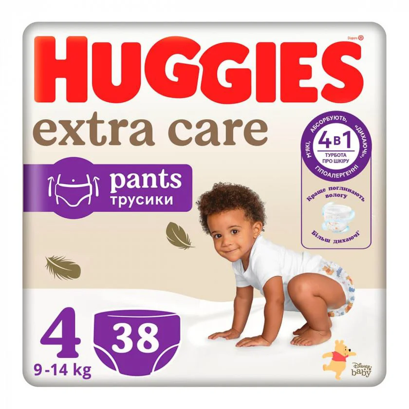 image for Chilotei Huggies Extra Care Mega 4 (9-14 kg), 38 buc. foto