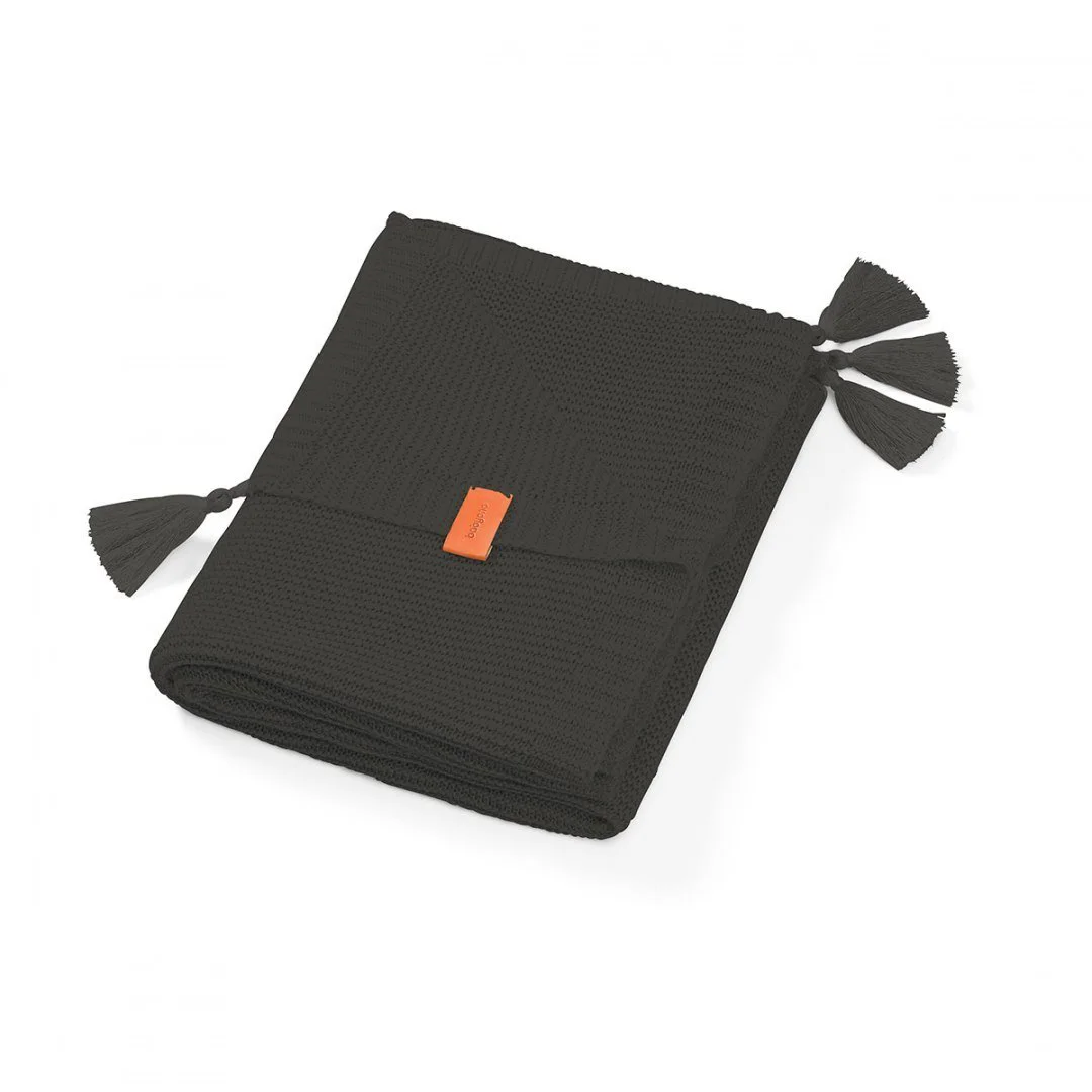 image for Одеяльце трикотажное бамбуковое BabyOno с бахромой, 75 x 100 см foto