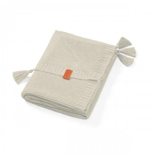 image for Одеяльце трикотажное бамбуковое BabyOno с бахромой, 75 х 100 см foto