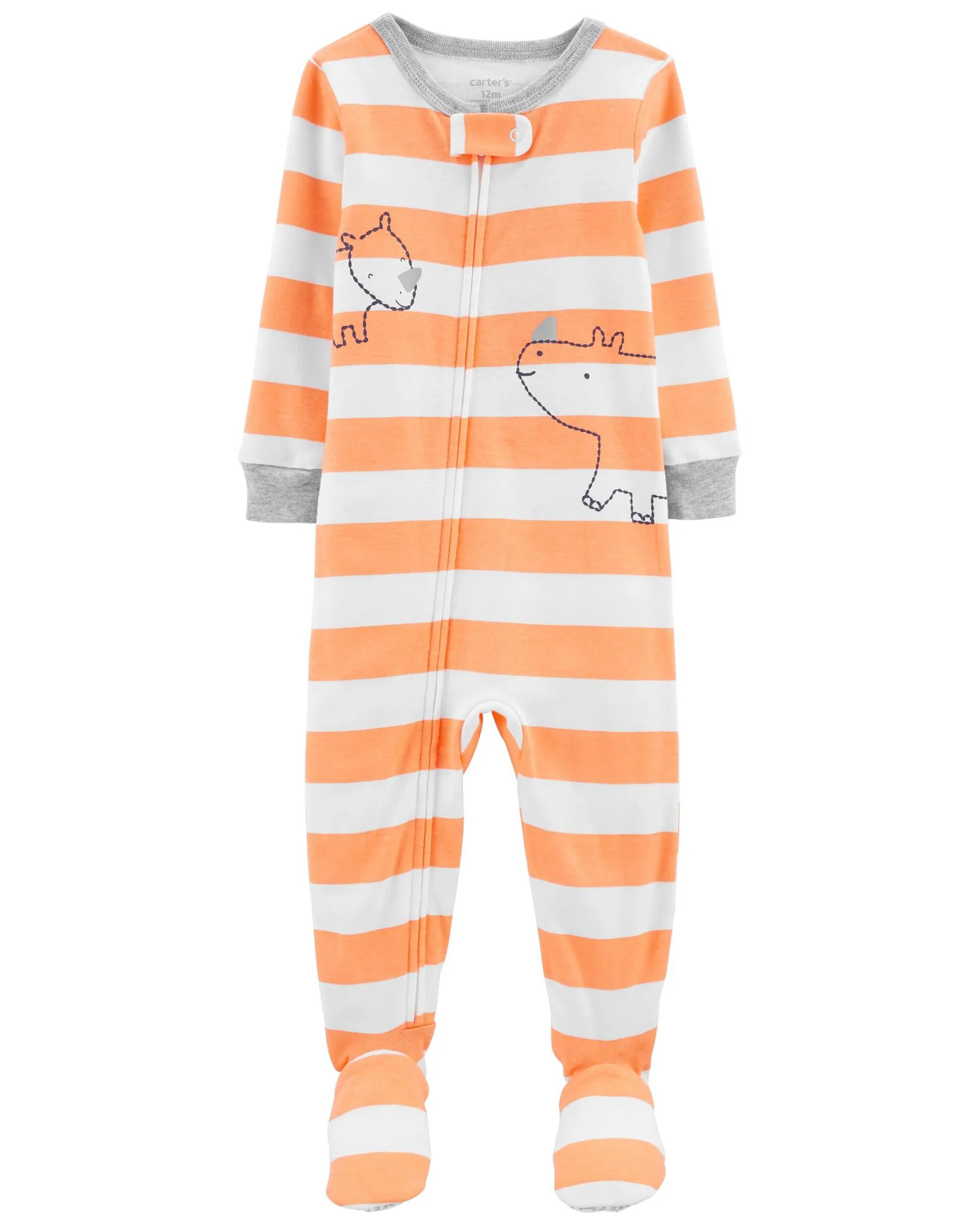 Carter's Pijama cu fermoar Rinocer foto