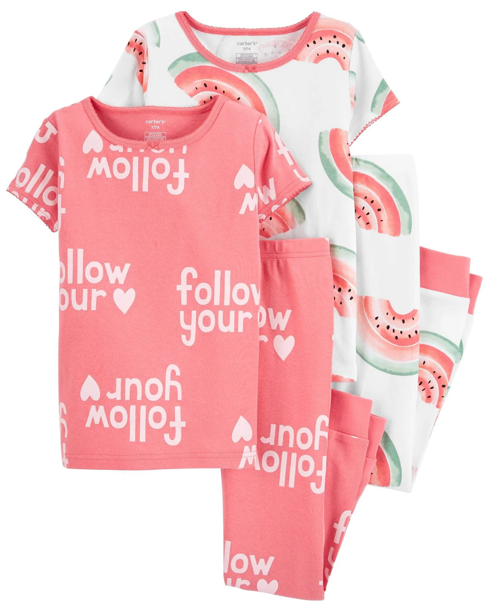 Carter's Set 2 pijamale Pepene verde foto