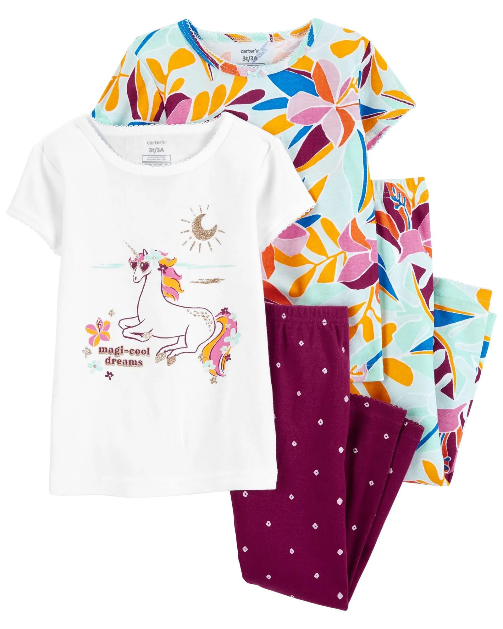 Carter's Set 2 pijamale Unicorn foto