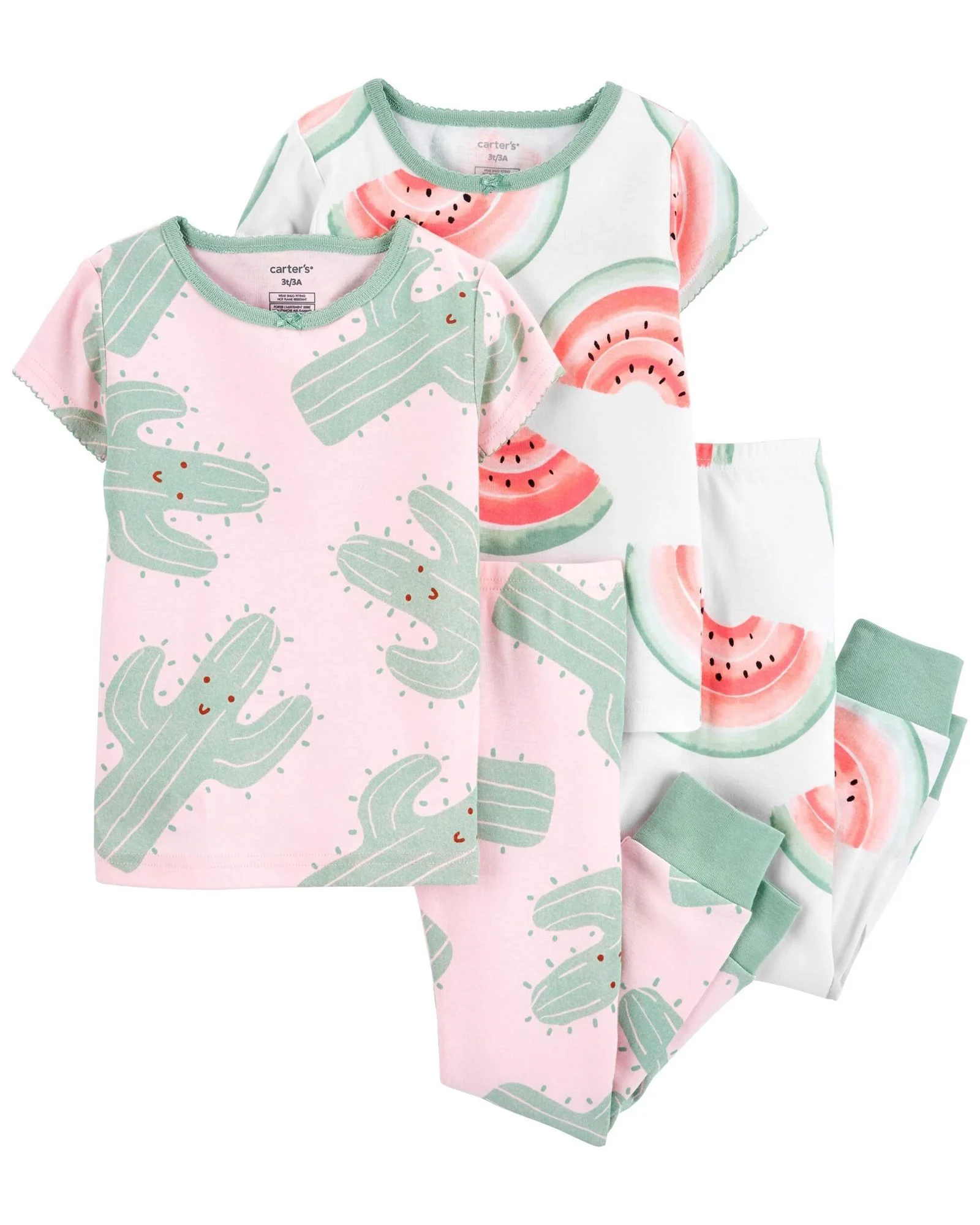 Carter's Set 2 pijamale Cactus foto