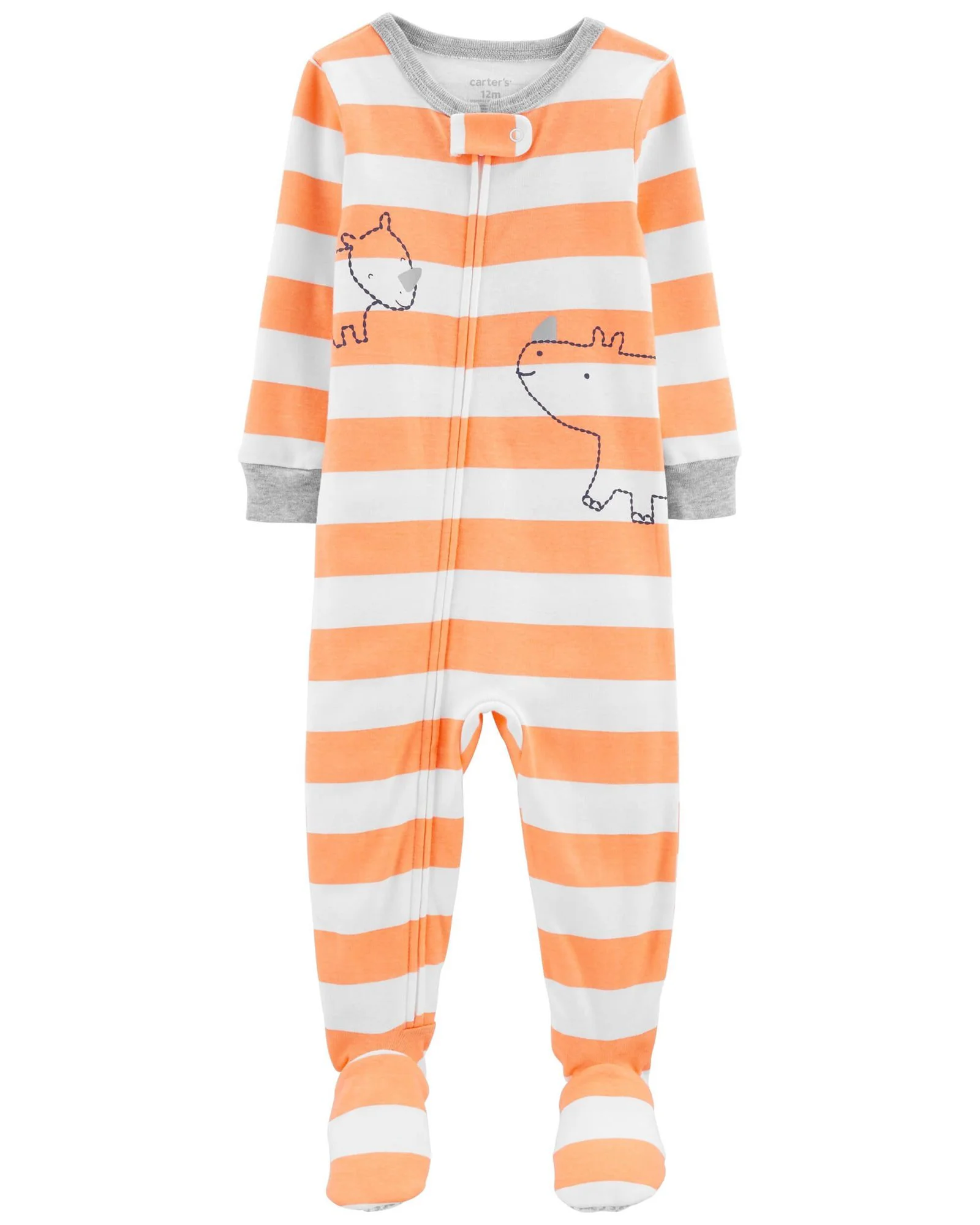 Carter's Pijama cu fermoar Rinocer foto