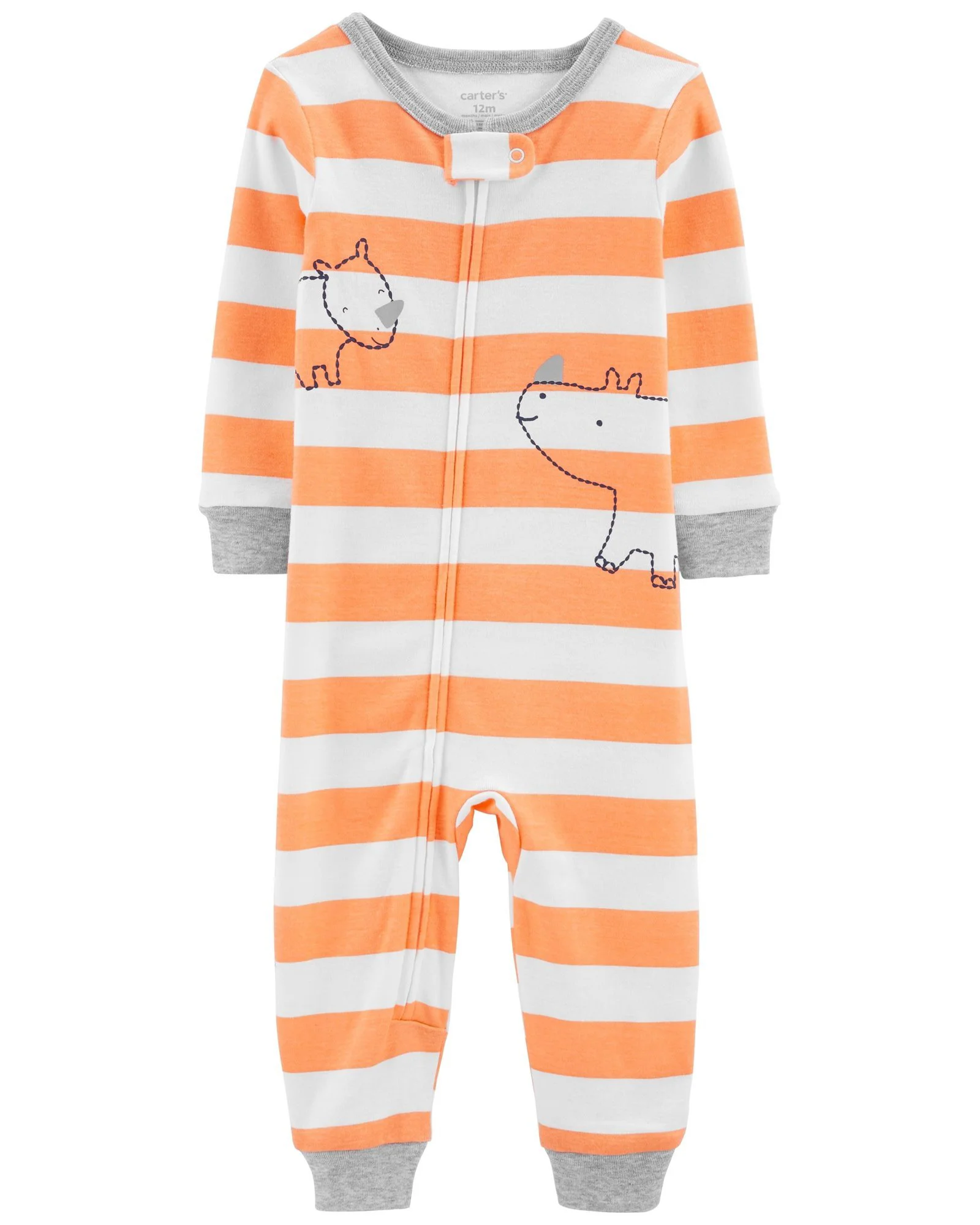 Carter's Pijama cu fermoar Rinocer foto
