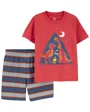 Carter's Set 2 piese Tricou si pantaloni scurti Dinozauri foto