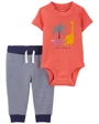 Carter's Set 2 piese Body si pantaloni Dinozaur foto