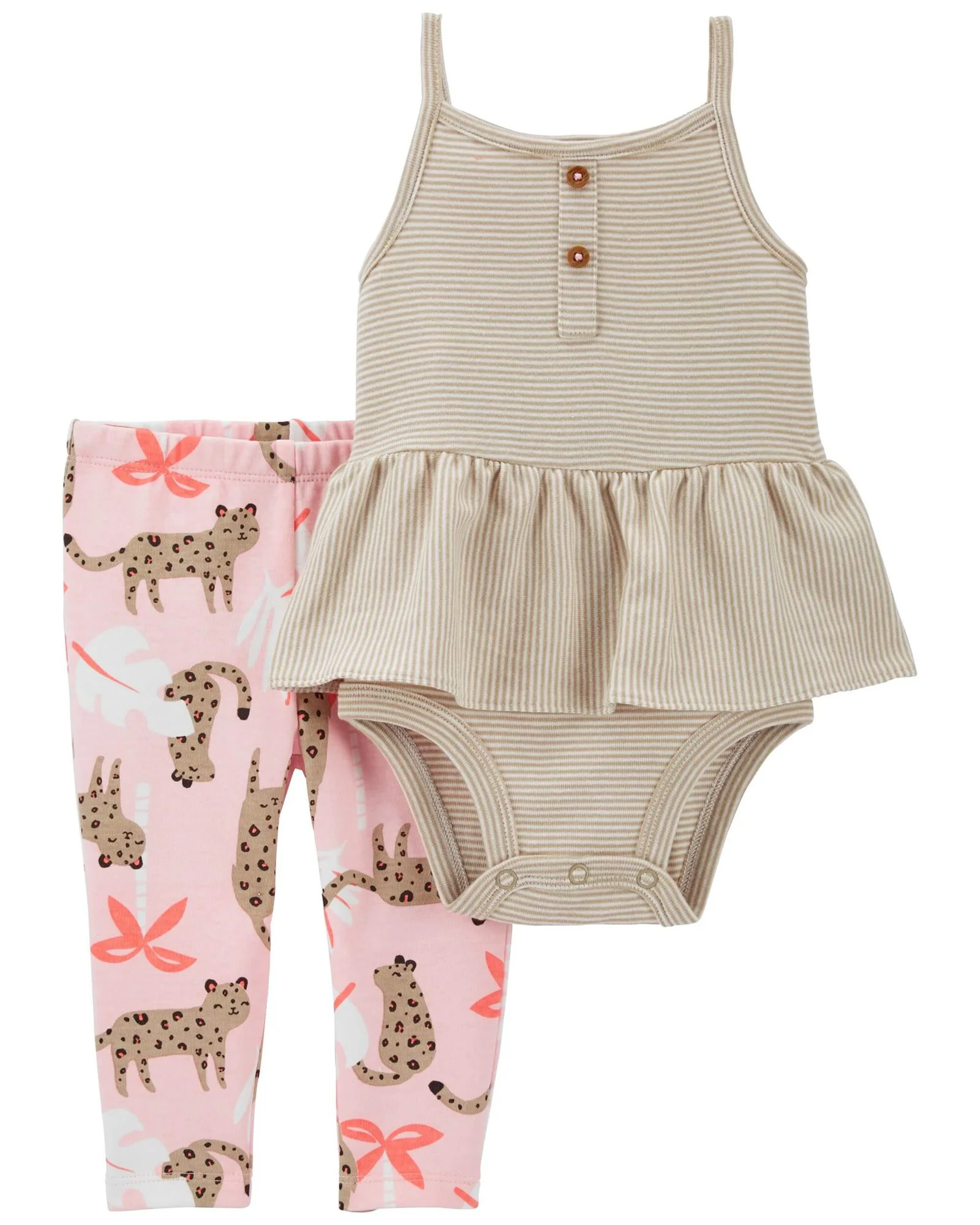 Carter's Set 2 piese Body si pantaloni Leopard foto
