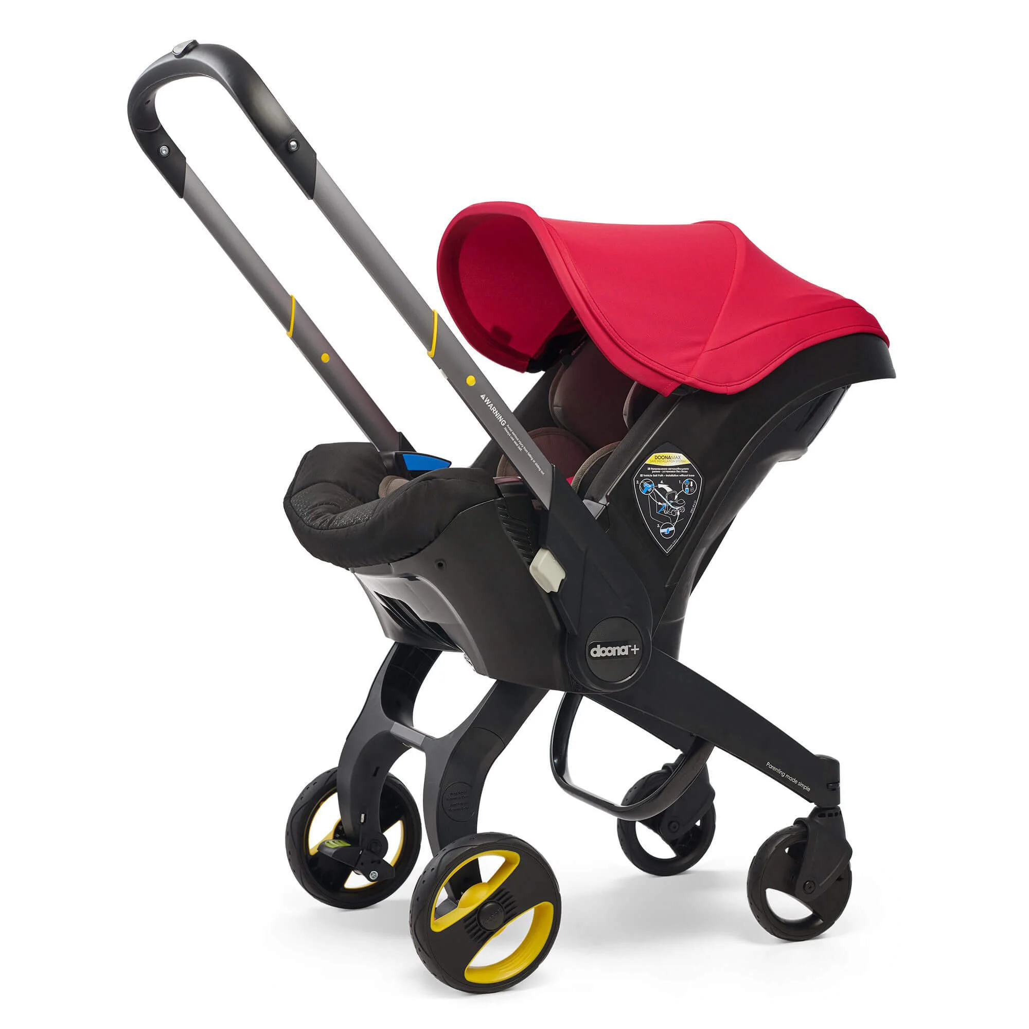 Scaun auto si carucior Doona Flame Red foto