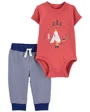 Carter's Set 2 piese Body si pantaloni Camping foto