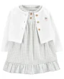 Carter's Set 2 piese Rochita si cardigan foto