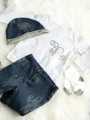 Carter's Set 4 piese bebelus Pantaloni, bluza, caciulita si sosete Cactus foto