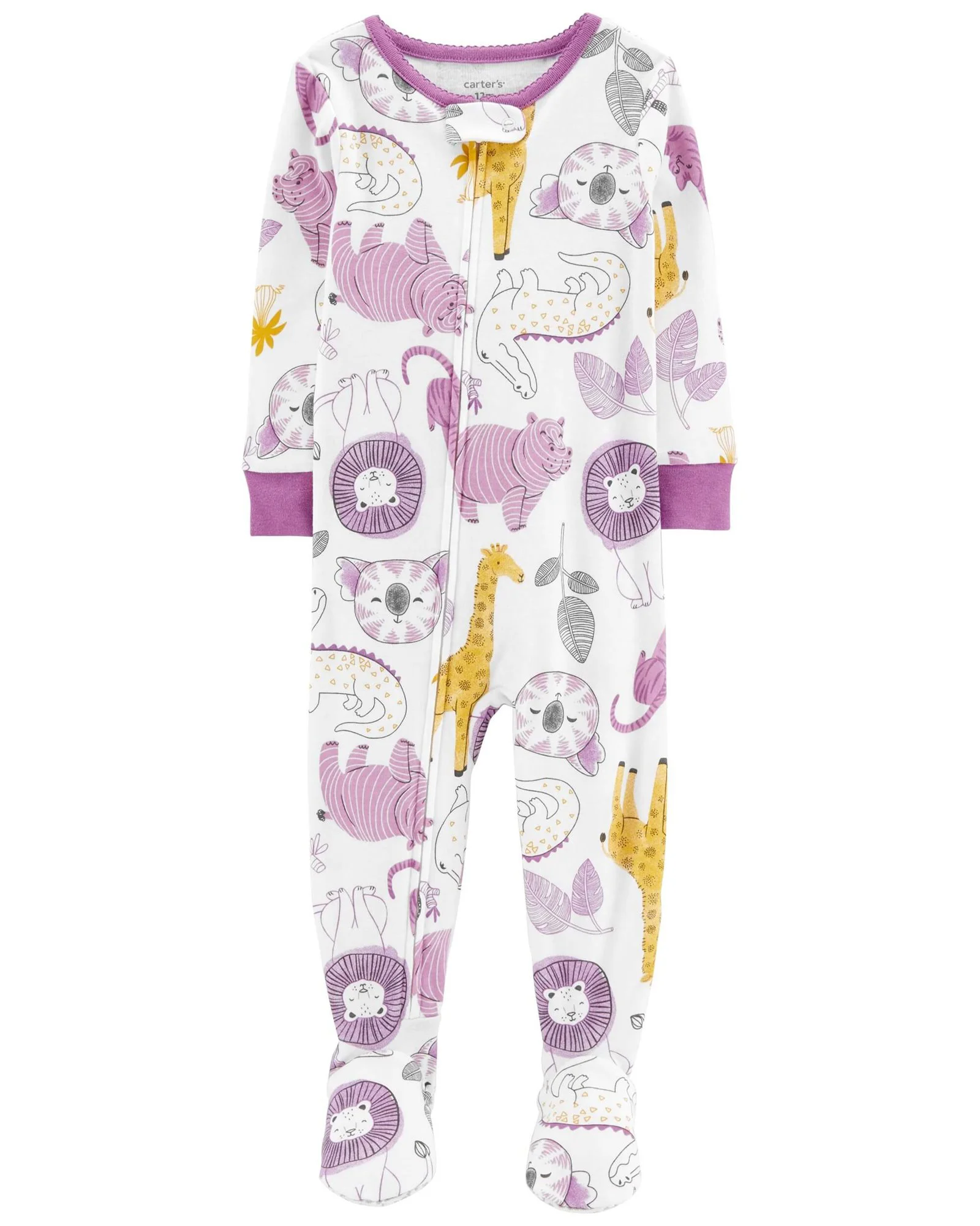 Carter's Pijama cu fermoar Animale foto