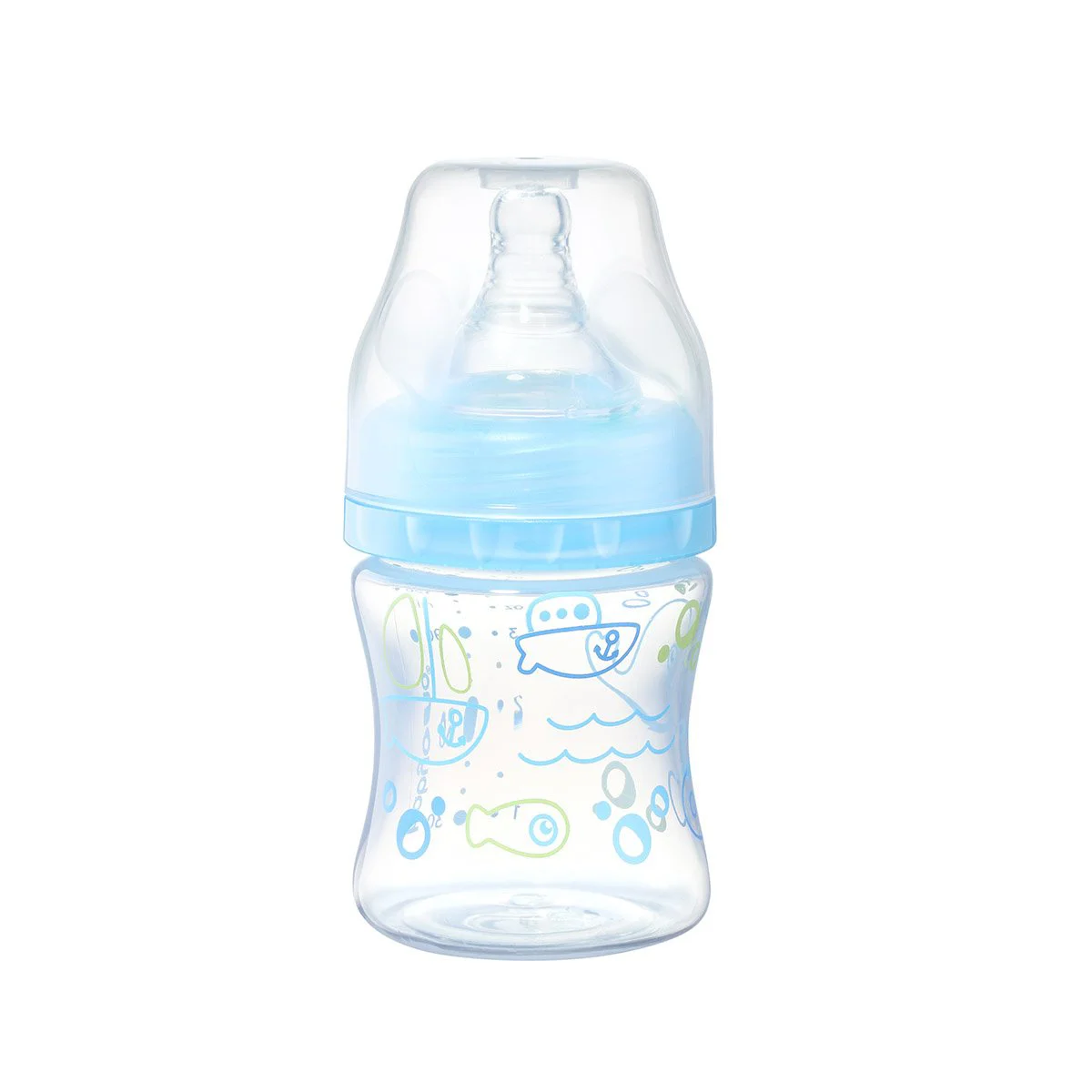 image for Biberon anticolic cu tetina  BabyOno New 120 ml, albastru foto