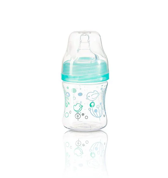 Biberon anticolici cu tetina BabyOno New 120ml, menta foto