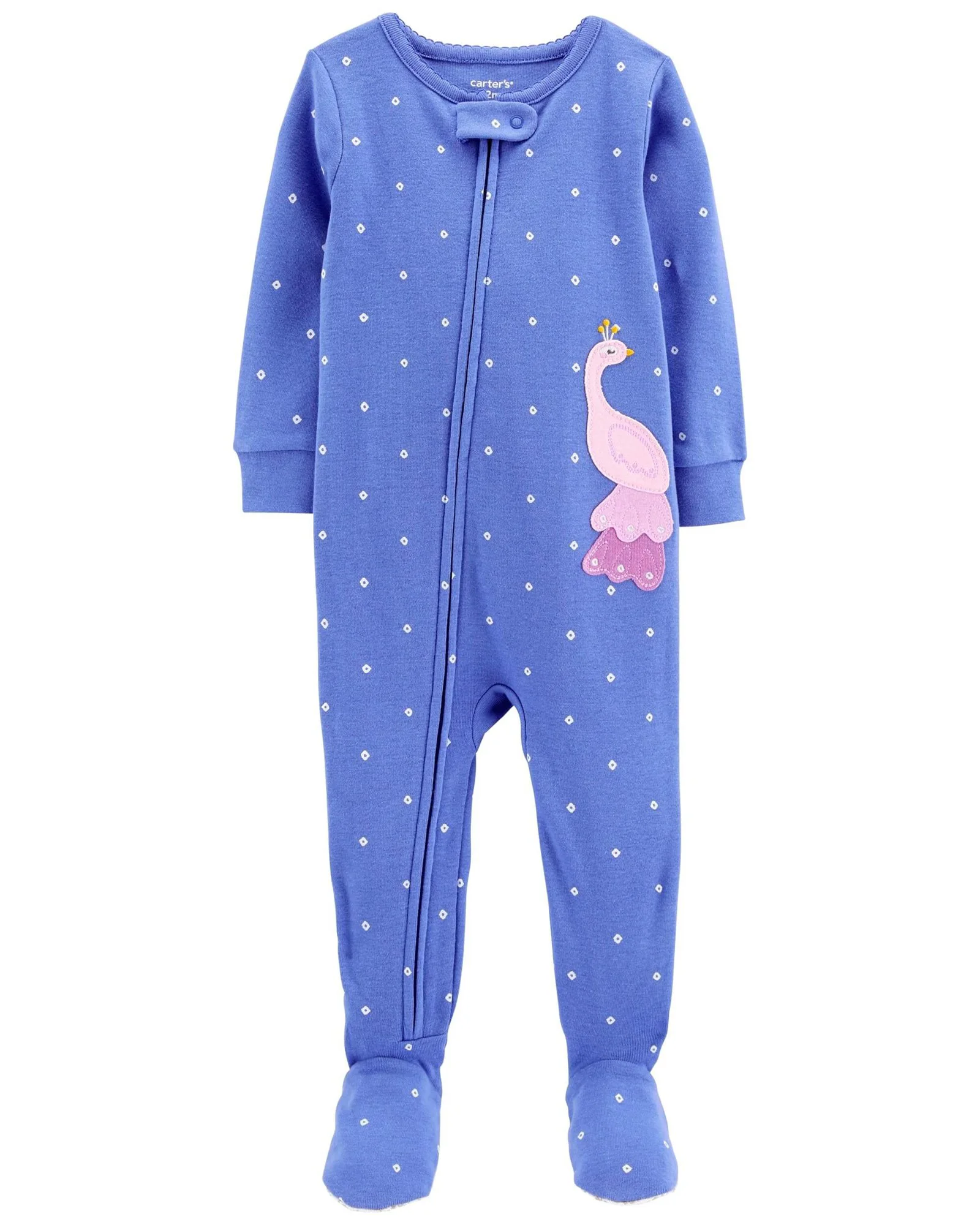 Carter's Pijama cu fermoar Paun foto