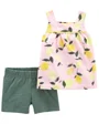 Carter's Set 2 piese Tricou si pantaloni scurti Lamai foto