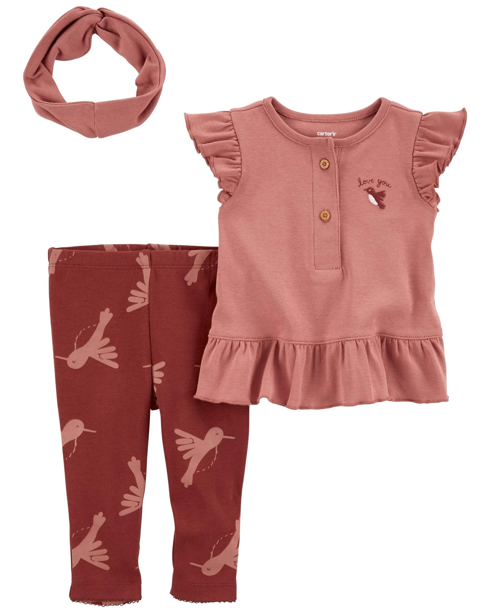 Carter's Set 3 piese Pantaloni, bluza si bentita Pasarele foto
