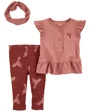 Carter's Set 3 piese Pantaloni, bluza si bentita Pasarele