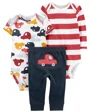Carter's Set 3 piese Pantaloni si 2 body Masina foto
