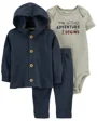Carter's Set 3 piese Cardigan, body si pantaloni Aventura foto