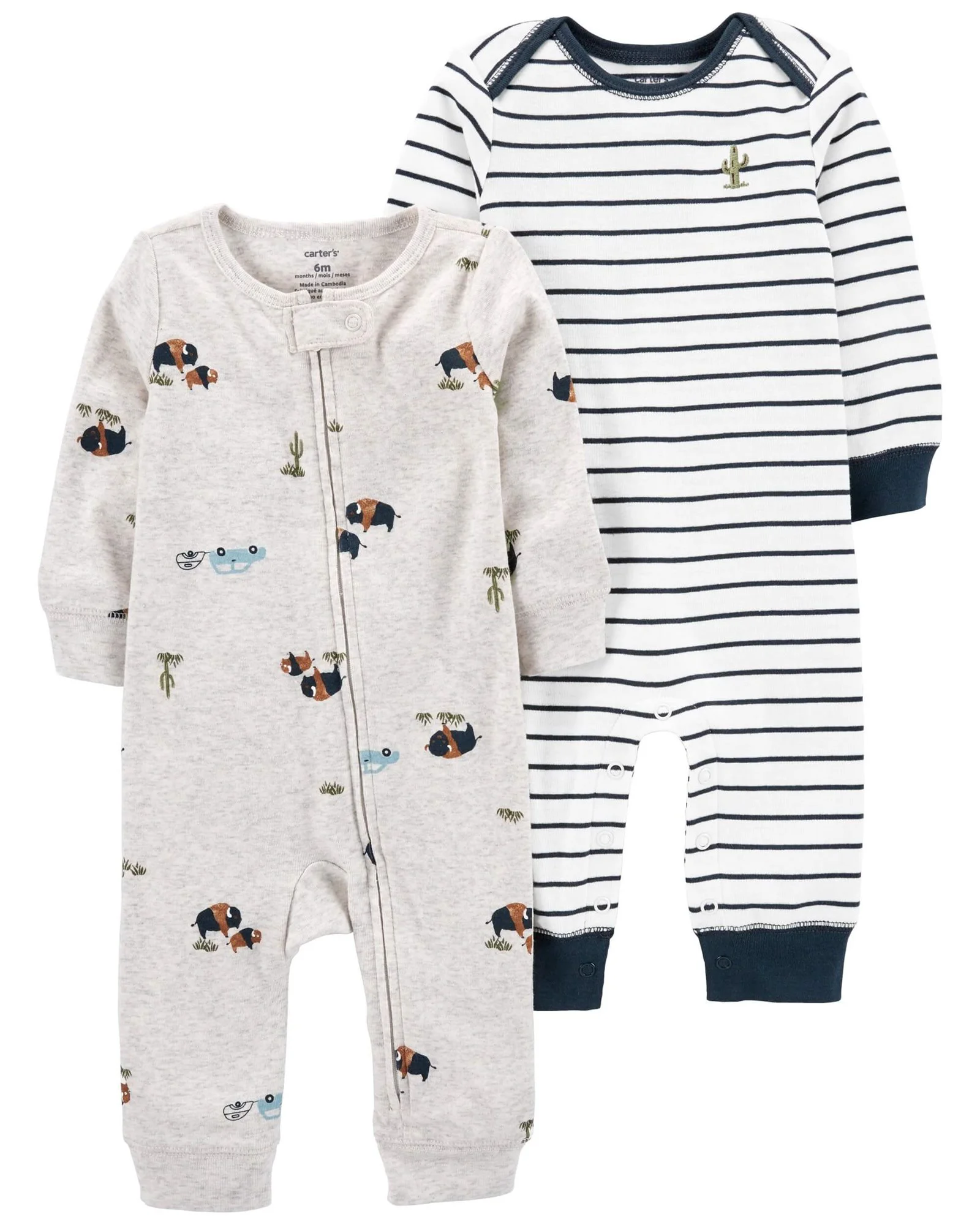 Carter's Set 2 pijamale Cactus foto