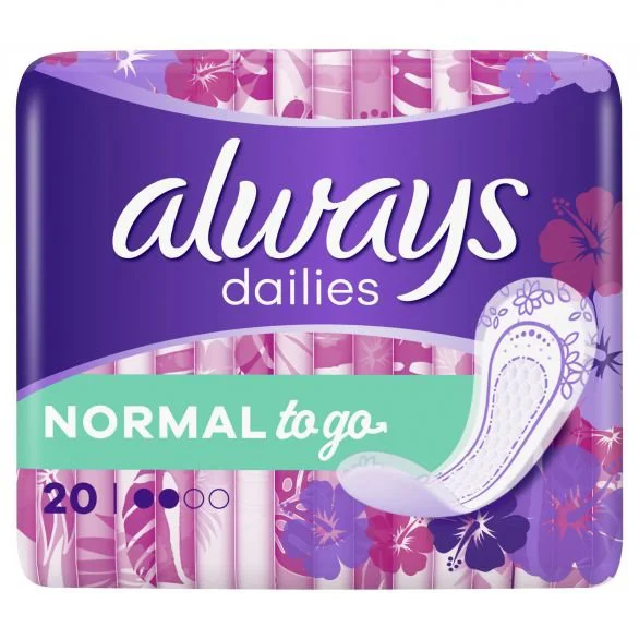 Гигиенические прокладки Always Dailies Normal To Go, 20 шт.