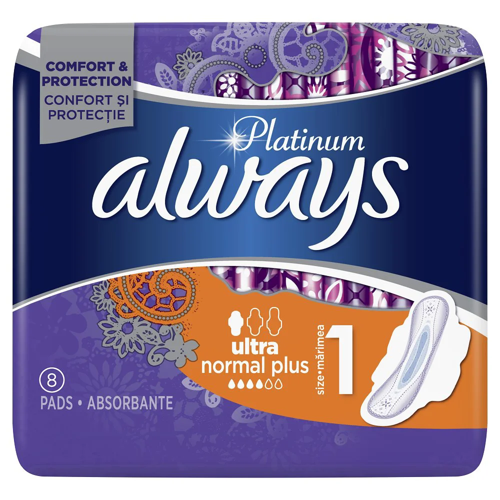 Absorbante Always Platinum Ultra Normal, 8 buc.