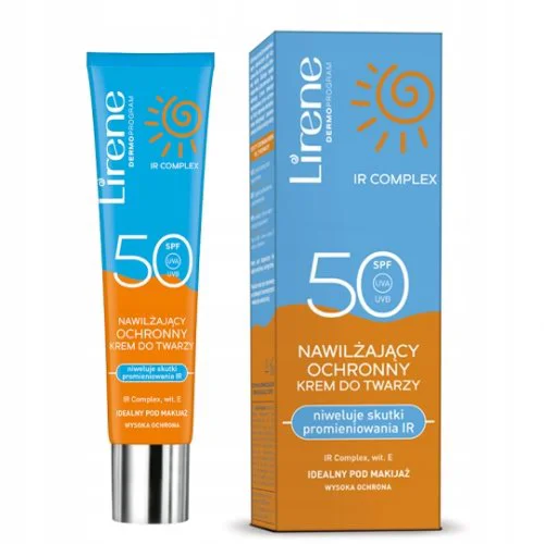 Крем для лица увлажняющий и защитный Lirene SPF50+, 40 мл