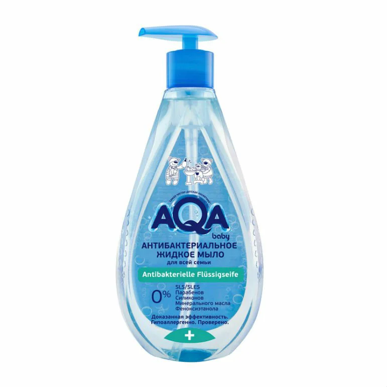 Sapun lichid cu dozator AQA Baby Antibacterian (0+ luni), 400 ml foto