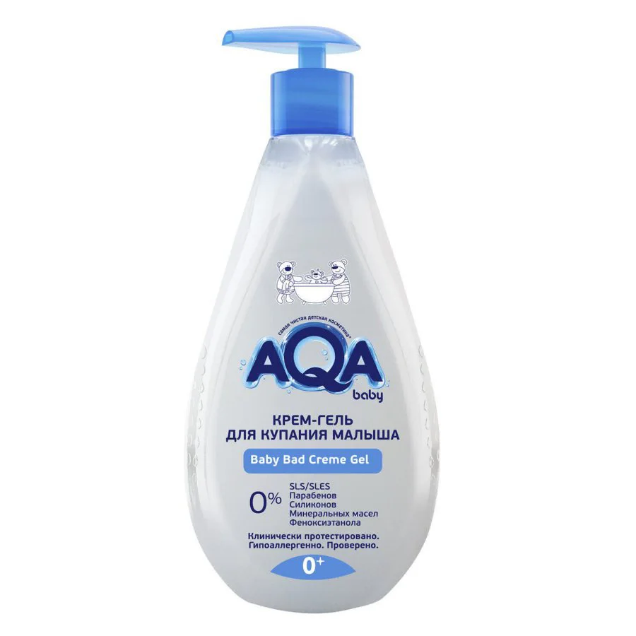 Crema-gel pentru baie AQA Baby cu dozator, 250 ml foto